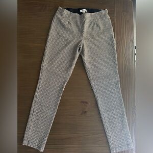 Calvin Klein Ladies Black, Camel and White Patterned pants. Size 8